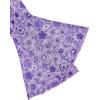 imageVerdusa Womens Bell Sleeve Lettuce Trim Mock Neck Floral Mesh Top Crop T ShirtPurple