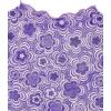 imageVerdusa Womens Bell Sleeve Lettuce Trim Mock Neck Floral Mesh Top Crop T ShirtPurple