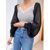 imageVerdusa Womens Bolero Shrug Open Front Mesh Long Sleeve Lightweight Cardigan Dress Cover Up ShrugBlack
