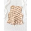 imageVerdusa Womens Bow Tie Knot Front V Neck Wave Print Sleeveless Crop Top Boho VestYellow