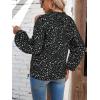 imageVerdusa Womens Cold Shoulder Bishop Sleeve Floral Print Blouse Shirt TopBlack