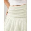 imageVerdusa Womens Coquette Ruffle Lace Mini Skirts Y2K Floral Ruched Layered SkirtApricot