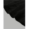 imageVerdusa Womens Coquette Ruffle Lace Mini Skirts Y2K Floral Ruched Layered SkirtBlack