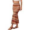 imageVerdusa Womens High Waist Printed Fishtail Bodycon Long Maxi SkirtOrange Multi