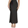 imageVerdusa Womens High Waist Ruffled Fishtail Bodycon Maxi Long SkirtBlack
