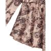 imageVerdusa Womens Paisley Boho 70s Mesh Tops Western Outfits Lettuce Trim Peplum V Neck Long Sleeve Blouse TopBlack Beige