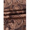 imageVerdusa Womens Paisley Boho 70s Mesh Tops Western Outfits Lettuce Trim Peplum V Neck Long Sleeve Blouse TopBrown