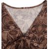 imageVerdusa Womens Paisley Boho 70s Mesh Tops Western Outfits Lettuce Trim Peplum V Neck Long Sleeve Blouse TopBrown