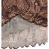 imageVerdusa Womens Paisley Boho 70s Mesh Tops Western Outfits Lettuce Trim Peplum V Neck Long Sleeve Blouse TopBrown