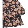 imageVerdusa Womens Paisley Boho 70s Mesh Tops Western Outfits Lettuce Trim Peplum V Neck Long Sleeve Blouse TopFloral Black
