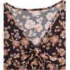 imageVerdusa Womens Paisley Boho 70s Mesh Tops Western Outfits Lettuce Trim Peplum V Neck Long Sleeve Blouse TopFloral Black