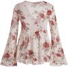 imageVerdusa Womens Paisley Boho 70s Mesh Tops Western Outfits Lettuce Trim Peplum V Neck Long Sleeve Blouse TopFloral White