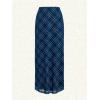 imageVerdusa Womens Plaid Skirt Y2k Mesh Overlay Midi Skirt Long Flowy Grunge SkirtBlue