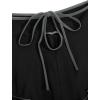imageVerdusa Womens Renaissance Skirt High Waist Asymmetrical Hem Flowy Tierd Layer Fairy Gothic SkirtsBlack