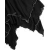 imageVerdusa Womens Renaissance Skirt High Waist Asymmetrical Hem Flowy Tierd Layer Fairy Gothic SkirtsBlack