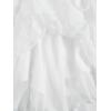 imageVerdusa Womens Renaissance Skirt High Waist Asymmetrical Hem Flowy Tierd Layer Fairy Gothic SkirtsWhite