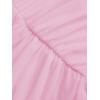 imageVerdusa Womens Ruched Ruffle Trim Asymmetrical Bodycon Mini Mesh SkirtPink
