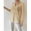 imageVerdusa Womens Sheer Mesh Button Up Shirt Long Sleeve See Through BlouseApricot