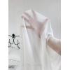 imageVerdusa Womens Sheer Mesh Button Up Shirt Long Sleeve See Through BlouseWhite