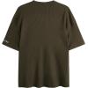 imageVerdusa Mens Casual Oversized Shrit Drop Shoulder Round Neck Cropped Tops Letter Print T ShirtsArmy Green