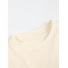 imageVerdusa Mens Casual Oversized Shrit Drop Shoulder Round Neck Cropped Tops Letter Print T ShirtsBeige