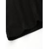 imageVerdusa Mens Casual Oversized Shrit Drop Shoulder Round Neck Cropped Tops Letter Print T ShirtsBlack