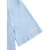 imageVerdusa Mens Casual Oversized Shrit Drop Shoulder Round Neck Cropped Tops Letter Print T ShirtsLight Blue