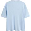 imageVerdusa Mens Casual Oversized Shrit Drop Shoulder Round Neck Cropped Tops Letter Print T ShirtsLight Blue