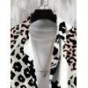 imageVerdusa Mens Leopard Zebra Print Short Sleeve Button Down Shirt TopBeige Multi