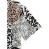 imageVerdusa Mens Leopard Zebra Print Short Sleeve Button Down Shirt TopWhite Leopard