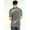 imageVerdusa Mens Metallic Button Down Shirt Short Sleeve Collar Glitter TopSilver