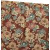 imageVerdusa Womens 70s Off Shoulder Flare Sleeve Ruched Tee Top Floral Print Lettuce Trim Crop Tee ShirtBrown