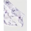 imageVerdusa Womens Bell Long Sleeve Floral Print Mesh Tie Front Lettuce Trim Tee Shirt TopViolet Purple