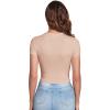 imageVerdusa Womens Casual Basic Cap Sleeve Slim Fitted Round Neck Crop Tee TopLight Khaki