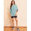 imageVerdusa Womens Casual Basic Round Neck Half Sleeve Oversized Tunic Tee ShirtMint Green