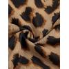 imageVerdusa Womens Cheetah Print Top Leopard Print Tops Mesh Y2k Mock Neck Long Sleeve Fitted T ShirtLeopard Brown