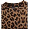imageVerdusa Womens Cheetah Print Top Leopard Print Tops Mesh Y2k Mock Neck Long Sleeve Fitted T ShirtLeopard Brown