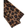 imageVerdusa Womens Cheetah Print Top Leopard Print Tops Mesh Y2k Mock Neck Long Sleeve Fitted T ShirtLeopard Brown