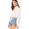 imageVerdusa Womens Fringe Trim Long Sleeve Button Up Blouse Shirt Top01 Whiteimproved