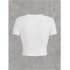 imageVerdusa Womens Goth Crop Tee Top Printed Punk Gothic Short Sleeve T ShirtWhite E
