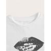imageVerdusa Womens Goth Crop Tee Top Printed Punk Gothic Short Sleeve T ShirtWhite E