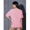 imageVerdusa Womens Oversized Letter Graphic Tees Embroidery Short Sleeve Shirts TopsLight Pink
