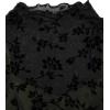imageVerdusa Womens Y2K Long Sleeve Tops Goth Mesh Mock Neck Bell Sleeve Crop TopsBurgundy