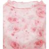 imageVerdusa Womens Y2K Long Sleeve Tops Goth Mesh Mock Neck Bell Sleeve Crop TopsPink Floral