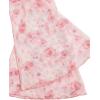 imageVerdusa Womens Y2K Long Sleeve Tops Goth Mesh Mock Neck Bell Sleeve Crop TopsPink Floral