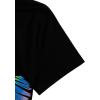 imageVerdusa Womens Y2K Tops Letter Print Short Sleeve Round Neck Tee T ShirtBlack Heart