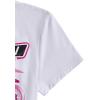 imageVerdusa Womens Y2K Tops Letter Print Short Sleeve Round Neck Tee T ShirtLight White