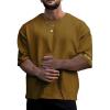 imageVerdusa Mens Casual Oversized Shrit Drop Shoulder Round Neck Cropped Tops Letter Print T ShirtsGinger