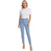 imageVerdusa Womens Business Casual Tops Mock Neck Short Sleeve Knit Basic Tees Work Ofiice OutfitsBow White