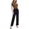imageVerdusa Womens Business Casual Tops Mock Neck Short Sleeve Knit Basic Tees Work Ofiice OutfitsLight Brown
